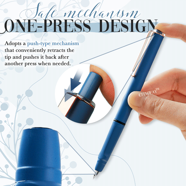 One-Press Retractable Fountain Pen