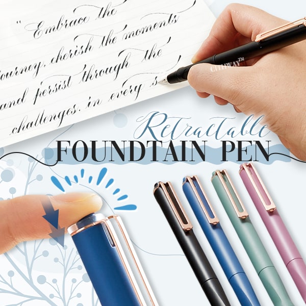 One-Press Retractable Fountain Pen