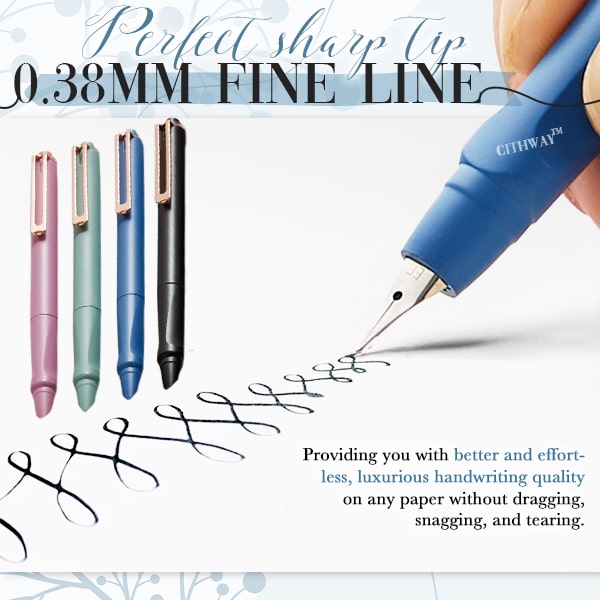 One-Press Retractable Fountain Pen