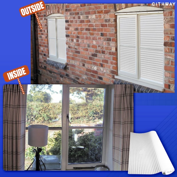 🔥Best Seller🔥Cithway™ One-Way Imitation Blinds Privacy Window Cover