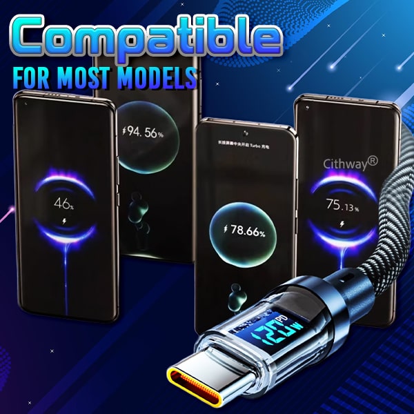 Cithway® Watt-Display Fast Charging Cable