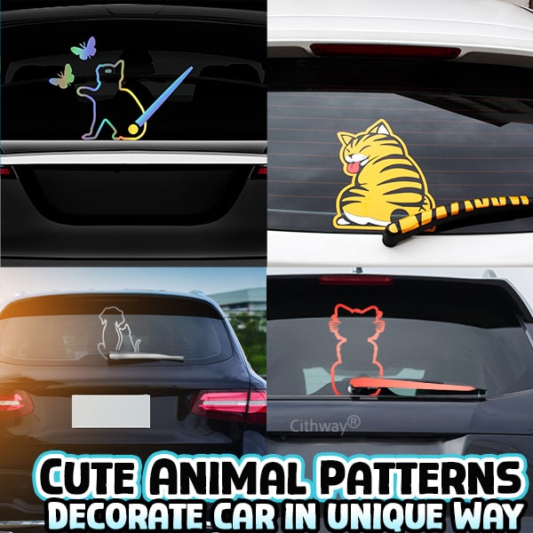 Cithway® Car Rear Wiper Funny Tail-Wagging Sticker