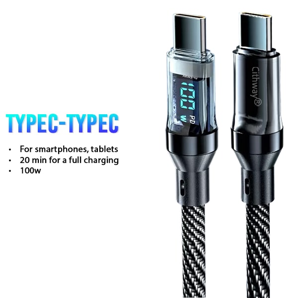 Cithway® Watt-Display Fast Charging Cable