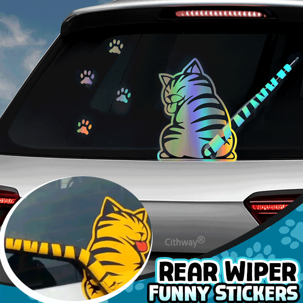 Cithway® Car Rear Wiper Funny Tail-Wagging Sticker