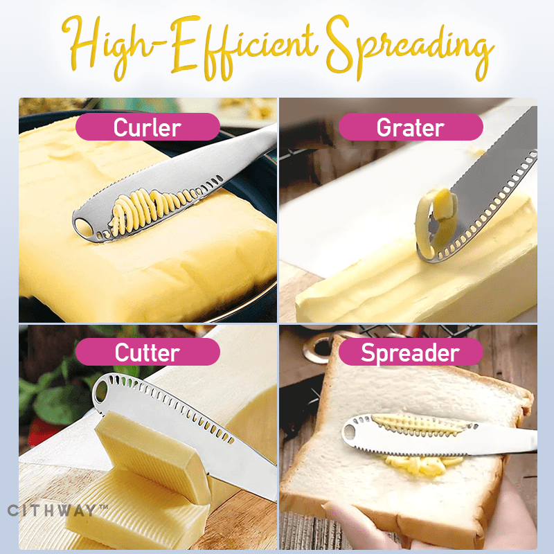 Cithway™ Multipurpose Butter Curler Knife Spreader