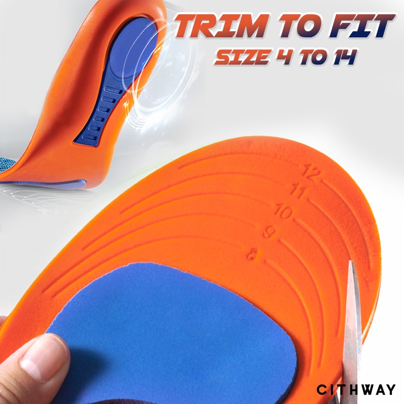 Cithway™ Shock-Absorbing Orthotic Sports Shoe Insoles