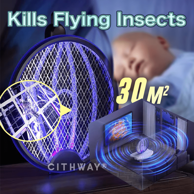 Cithway® Foldable Electric Fly Swatter Racket