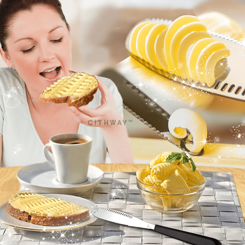 Cithway™ Multipurpose Butter Curler Knife Spreader