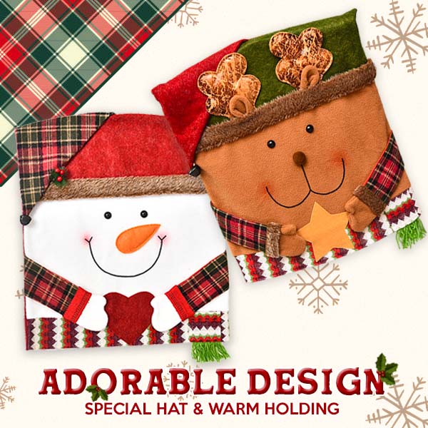 Christmas Back Chair Slip Covers